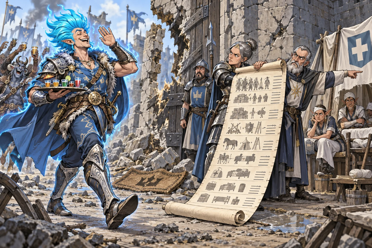 Godzilla arrives with refreshments while UNF presents the traditional itemised account for masonry, healing and one welcome mat killed in the line of hospitality.